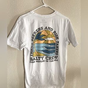 Premium Salty Crew White T-shirt Medium